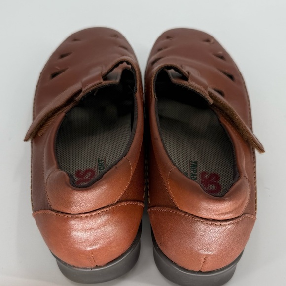 SAS Women's Roamer Shoes Brown Slip On Loafer Brown Fisherman Mary Janes Size 9 - Picture 5 of 6
